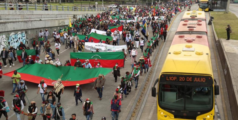 Minga en Bogotá