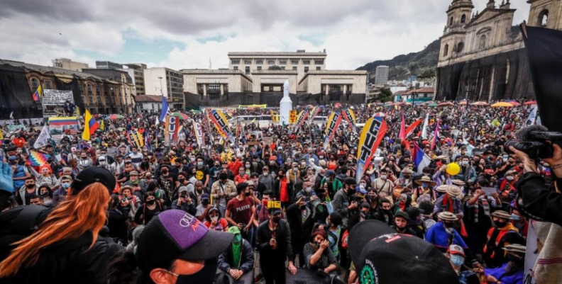 Manifestaciones en Bogotá