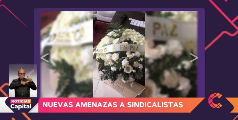 Amenazas contra líderes sindicales