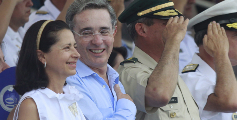 Lina Moreno y Álvaro Uribe