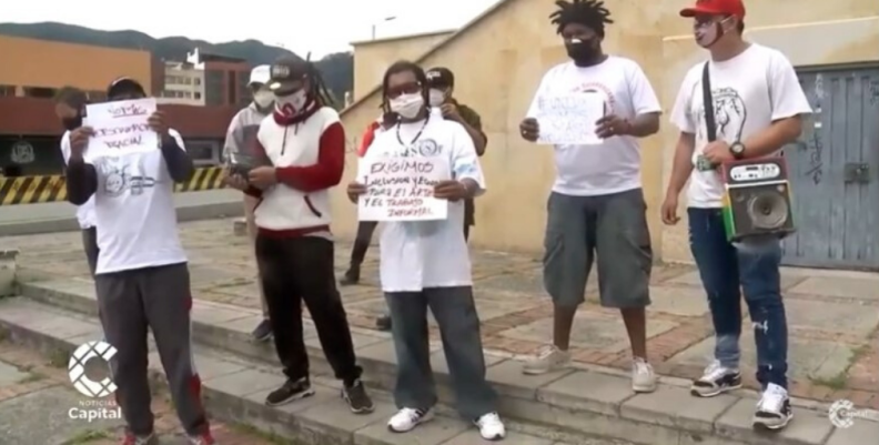 Protestas por cantante en Bosa