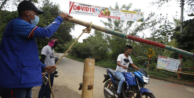 Medidas de indígenas en Cauca