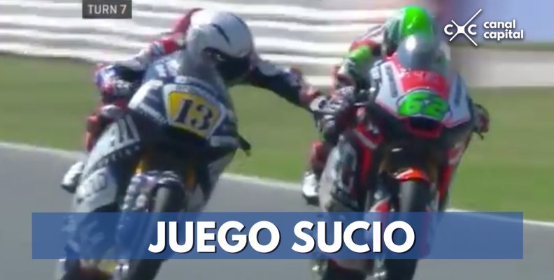 Expulsan piloto de motociclismo por mala conducta en carrera