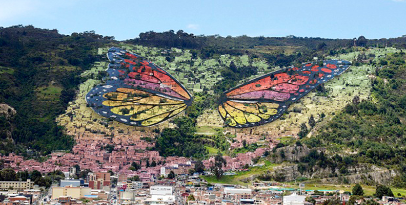 La Mariposa, sector ubicado cerca a la calle 161, en San Cristobal Norte. Foto: Canal Capital