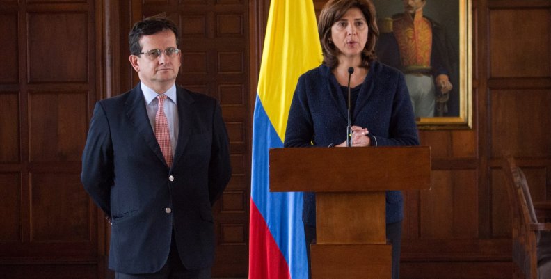 La ministra de Relaciones Exteriores de Colombia, María Ángela Holguín