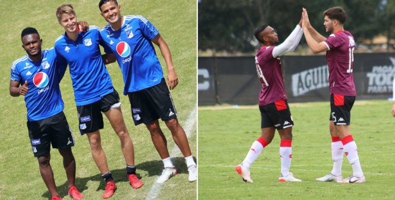 Millonarios y Santa Fe en pretemporada