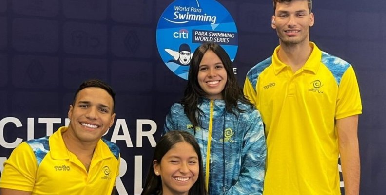 Delegación Para-natación colombiana