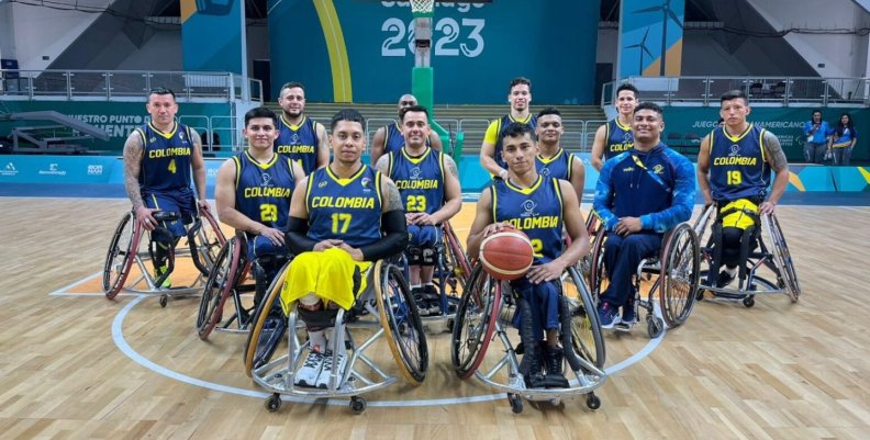 Equipo colombiano de Baloncesto en silla de ruedas