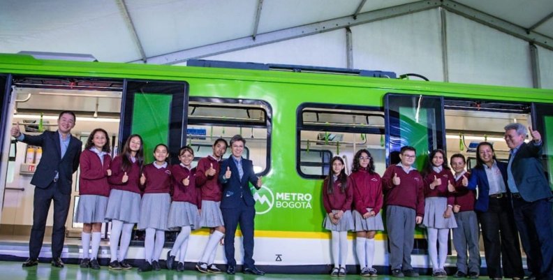 Imagen del Vagón Escuela del Metro de Bogotá