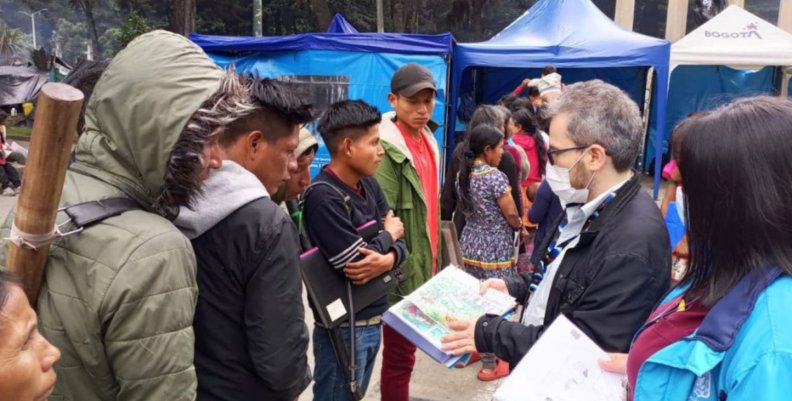 Comunidad Emberá en Bogotá