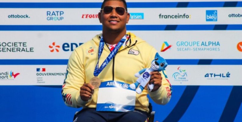 Diego Meneses gana bronce en París 2024 Diego Meneses Juegos Paralímpicos