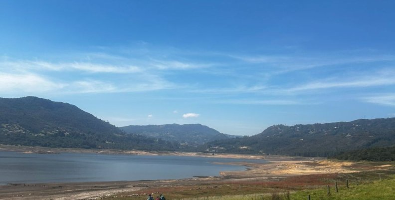 Imagen del embalse de San Rafael del sistema Chingaza