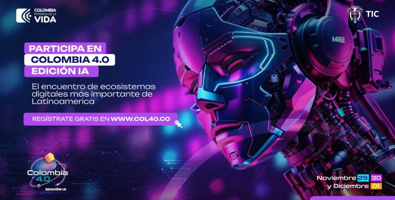 Banner promocional del evento Colombia 4.0