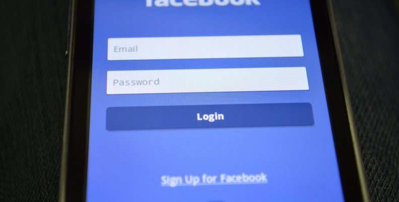 Página de inicio de Facebook en una red social