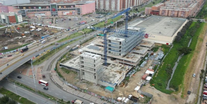 Vista aérea del predio donde se construirá el multicampus universitario en Soacha