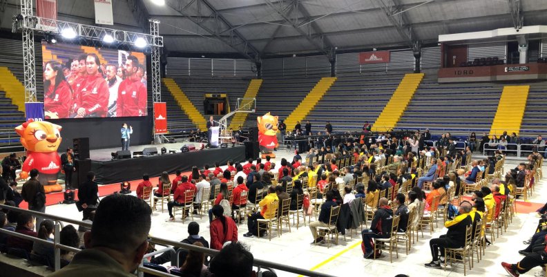 El Equipo Bogotá durante el evento de despedida rumbo a los Juegos Olímpicos y Paralímpicos 2024