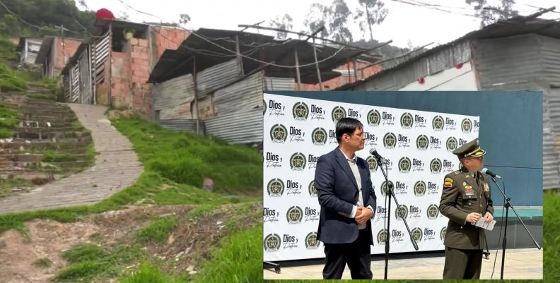 Zona de San Isidro, en Usme, donde ocurrió la masacre del Sábado Santo