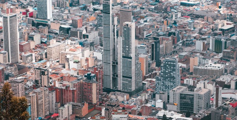 Imagen panorámica de Bogotá