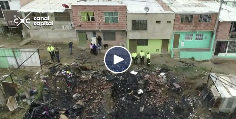 Investigan incendio de tres casas en barrio Caracolí de Ciudad Bolívar