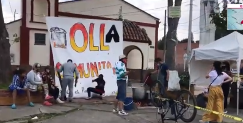 Olla comunitaria en Engativa