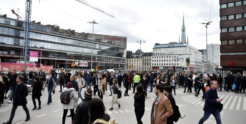 People were killed when a truck crashed into department store Ahlens on Drottninggatan, in central Stockholm