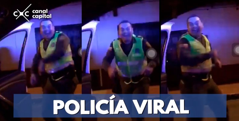 Policía hace el reto del 'kiki challenge'