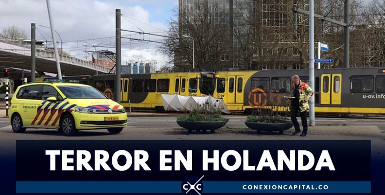 Tiroteo en tranvía de Holanda deja varios heridos y un muerto