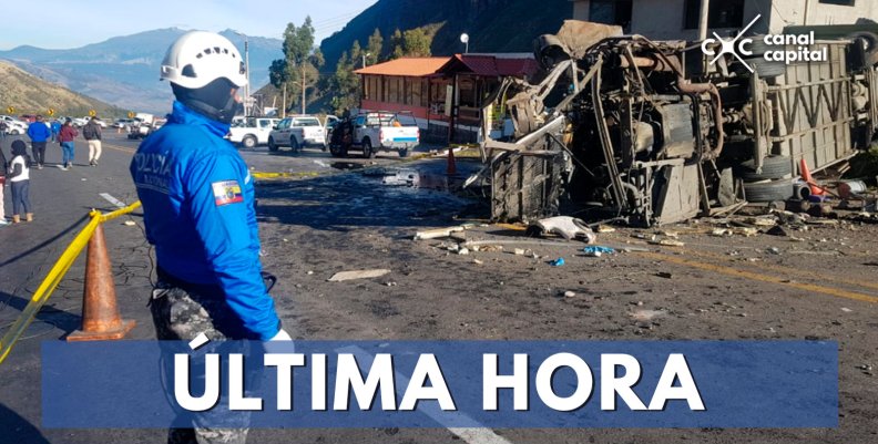 Accidente de tránsito en Ecuador deja varios colombianos muertos