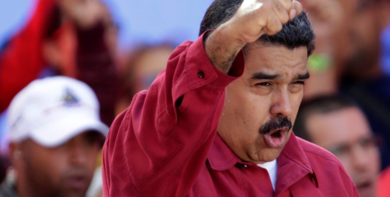 Venezuela's President Nicolas Maduro gestures during a rally against U.S President Donald Trump in Caracas, Venezuela Venezuela's President Nicolas Maduro gestures during a rally against U.S President Donald Trump in Caracas, Venezuela