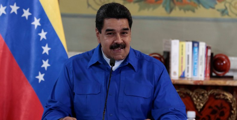 Venezuela's President Nicolas Maduro speaks during a meeting with ministers in Caracas