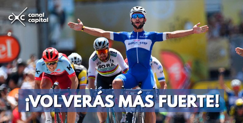 Fernando Gaviria se fractura la clavícula en primera etapa de la Vuelta a Turquía