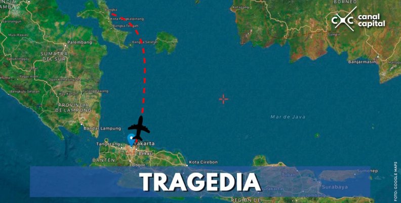 Avión indonesio con 188 pasajeros a bordo se estrella en el mar