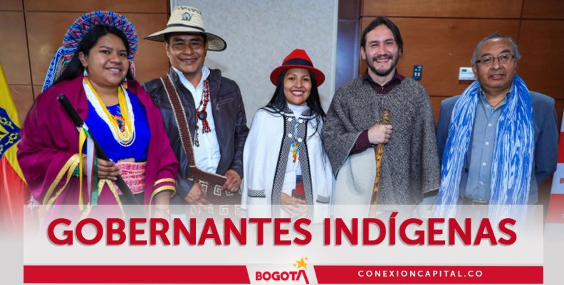 Gobernantes indígenas en Bogotá