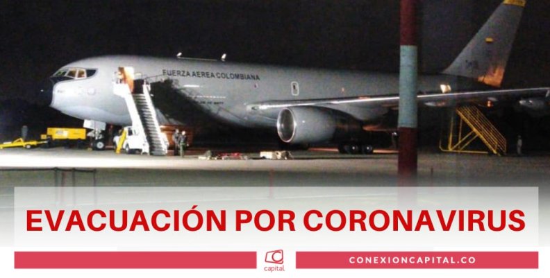 Envían avión para evacuar colombianos de Wuhan