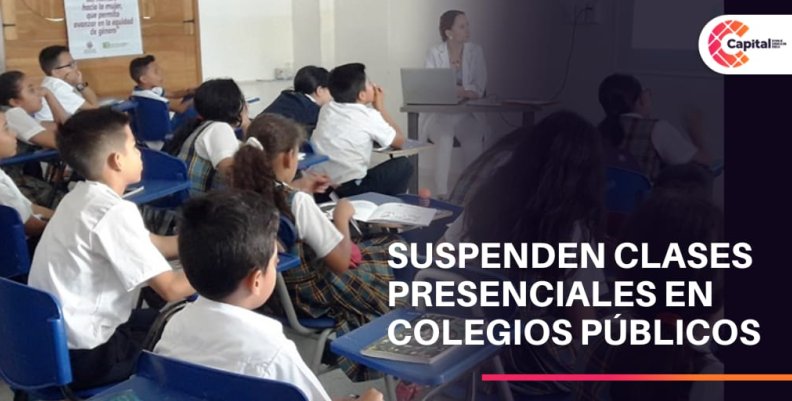 Suspenden clases en colegios públicos de Colombia