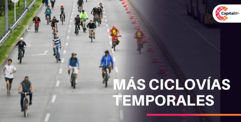 Ciclovías durante alerta amarillas en Bogotá