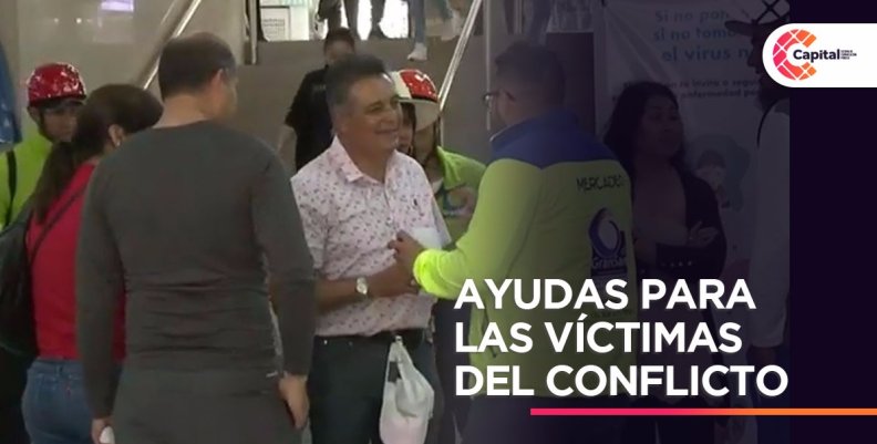 Auxilios para víctimas del conflicto durante cuarentena