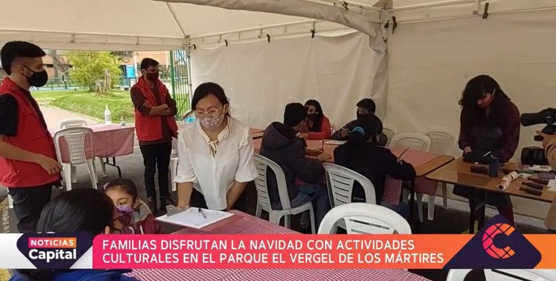 Familias disfrutan actividades culturales en el parque El Vergel