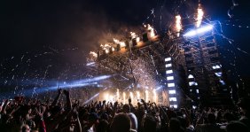 Show de luces en un concierto 