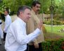 Juan Manuel Santos y Nicolás Maduro