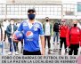 Foro con barras de fútbol en el Día de la Paz en la localidad de Kennedy