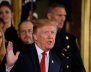 U.S. President Trump speaks about administration plans to combat the nation's opioid crisis in the East Room of the White House in Washington