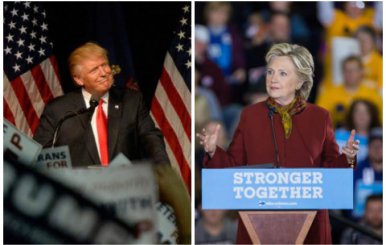 Imágenes tomadas de las páginas de Facebook de Hillary Clinton y Donald Trump