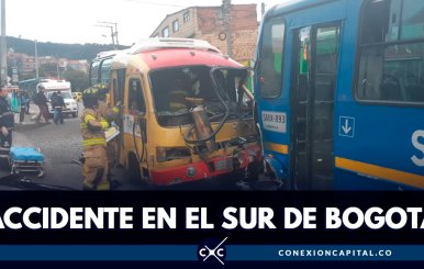 Accidente entre bus provisional y SITP zonal deja 14 heridos