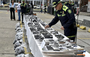 Autoridades destruirán armas utilizadas para hurtar