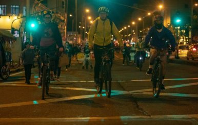 Se cancela ciclovía nocturna en Bogotá por pandemia