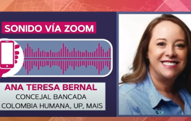 Ana Teresa Bernal concejal de Colombia Humana