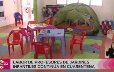 Profesores de jardines infantiles continúan enseñando en cuarentena