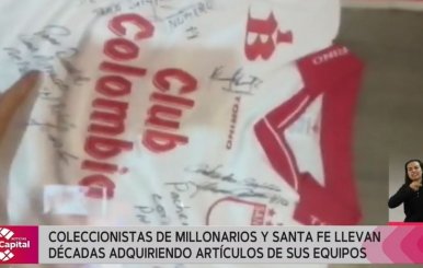 Coleccionistas de Millonarios y Santa Fe llevan años adquiriendo artículos de sus equipos