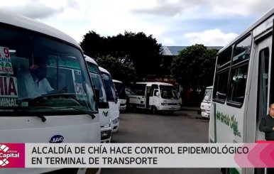 Jornadas de prevención contra el COVID-19 en la Terminal de Transporte de Chía